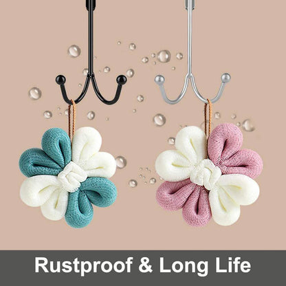 Metal Double Hanging Storage Hooks on Doors