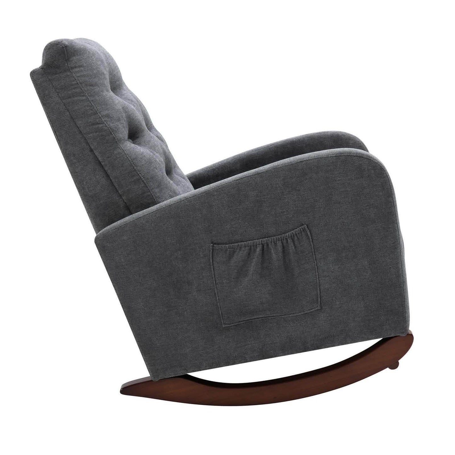 Mid-Century Modern Nursery Rocking Chair Armchair