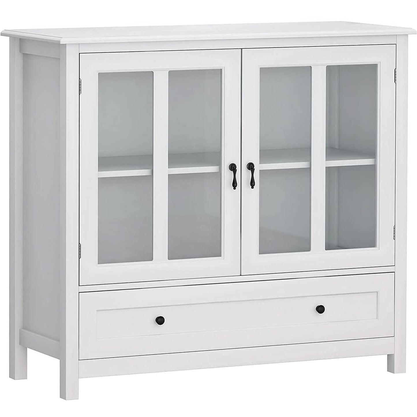 Modern Storage Cabinet with Metal Handles