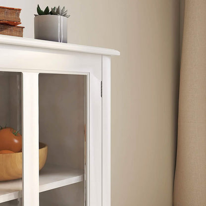 Modern Storage Cabinet with Metal Handles