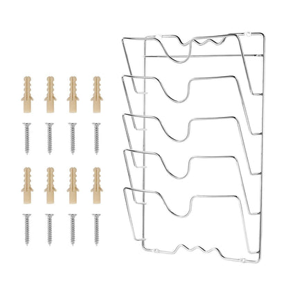 Mounted Pot Lid Rack Pot Cover Organizer