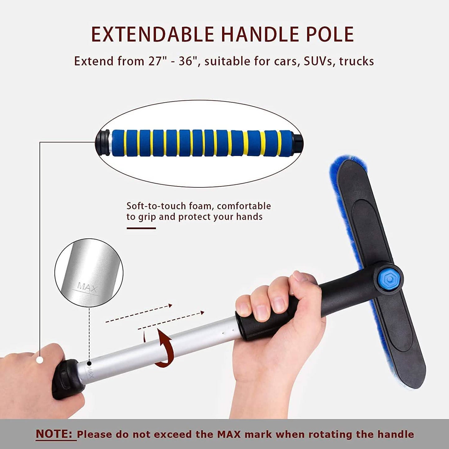 Moyidea 36" Extendable Ice Scraper
