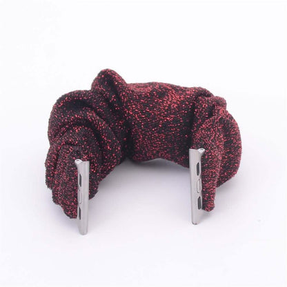 Multifunction Hair Scrunchie Apple Watch Band - Assorted Colors