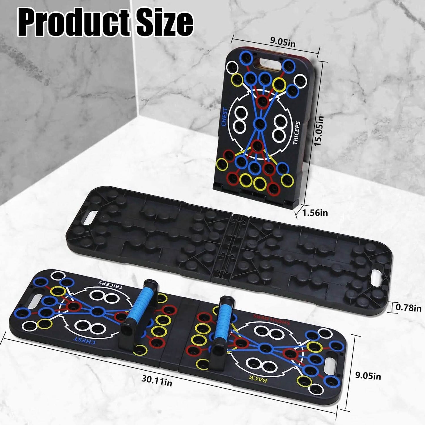 Multifunctional Push Up Board Home Strength Training Equipment with 15 Fitness Accessories