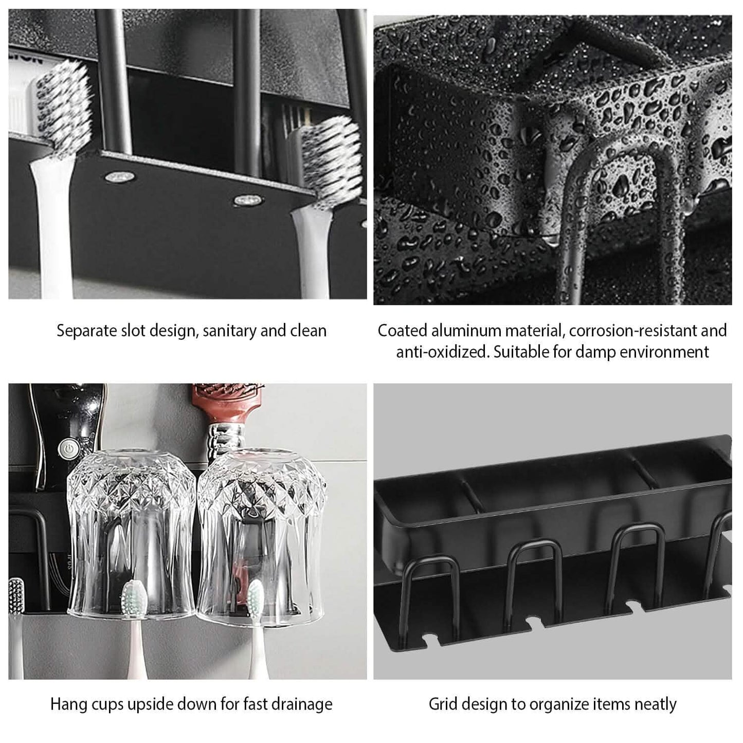 Multifunctional Toothbrush Holder Rack Organizer