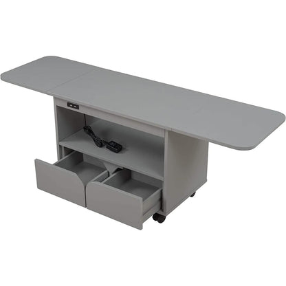 Nightstand with USB Port and Foldable Tabletop