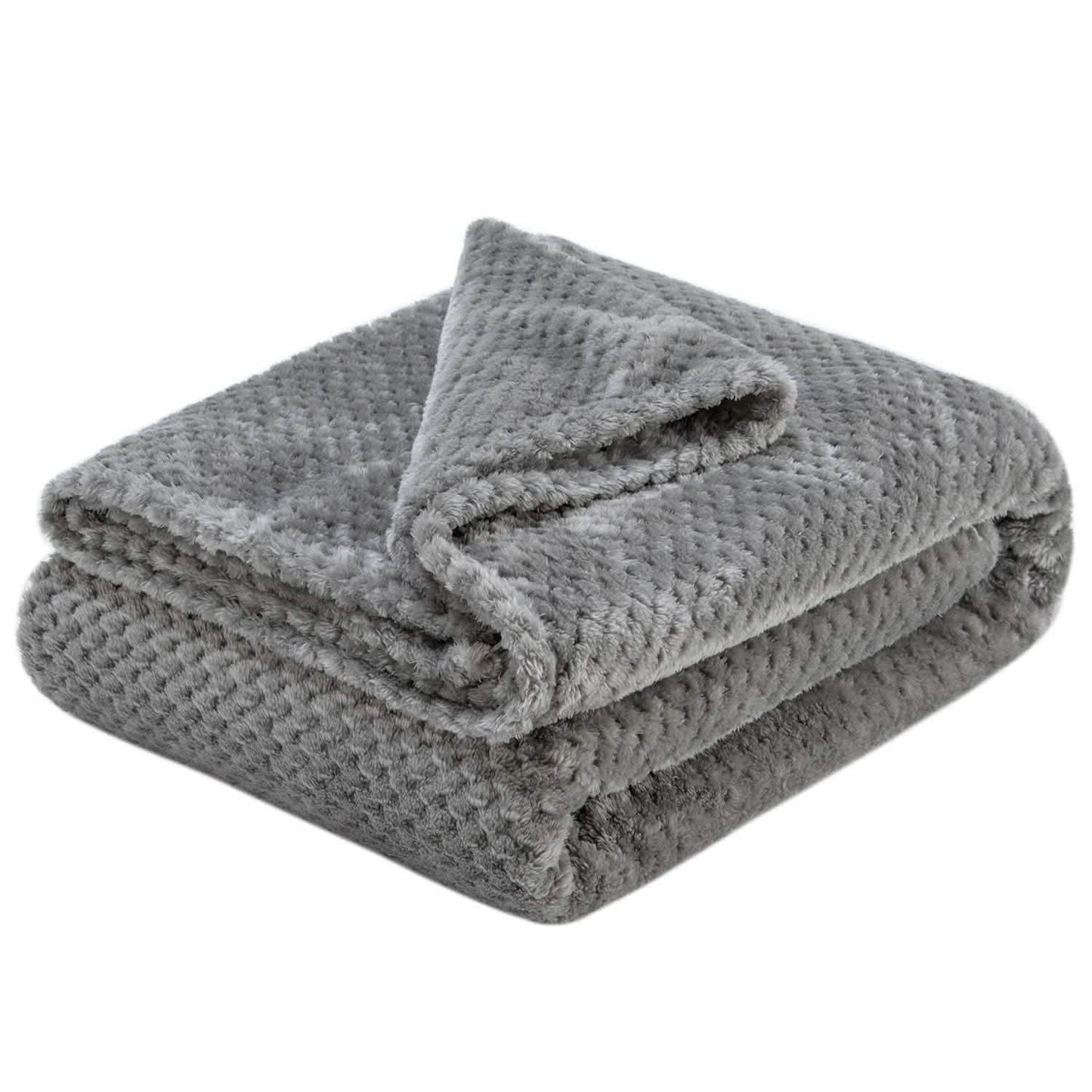 Noble House Solid Color Popcorn Microfiber Blanket