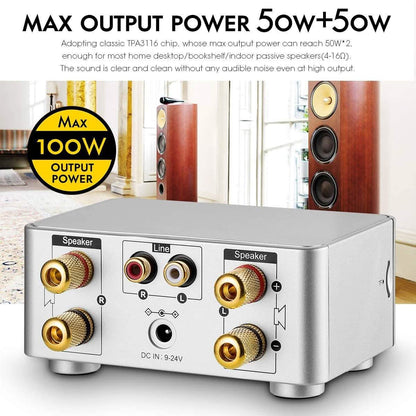 Nobsound 100W Mini Bluetooth 5.0 Power Amplifier