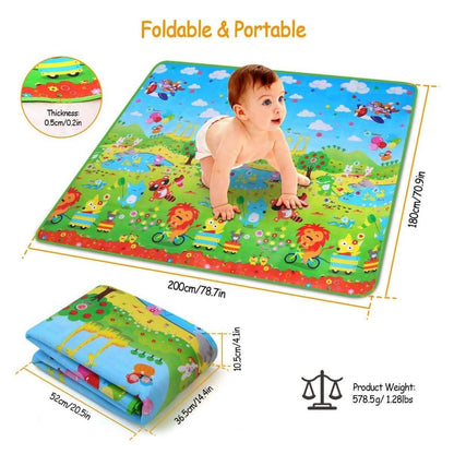 Non-Slip 2 Sides Foldable Soft Foam Kids Play Mat