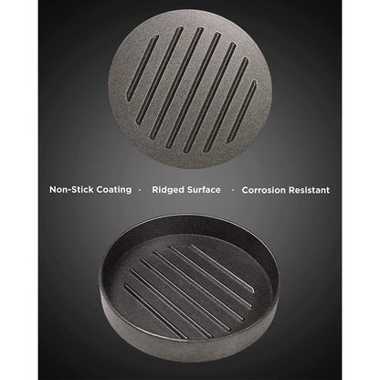 Non-Stick Aluminum Hamburger Press Patty Maker BBQ Burger Mold “Dad Grill Boss”