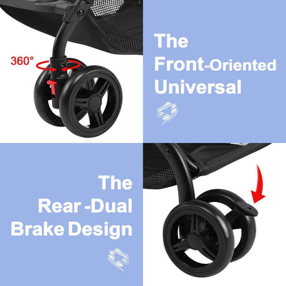 Odoland Baby Infant Foldable Umbrella Stroller Lightweight Travel Carriage Pushchair