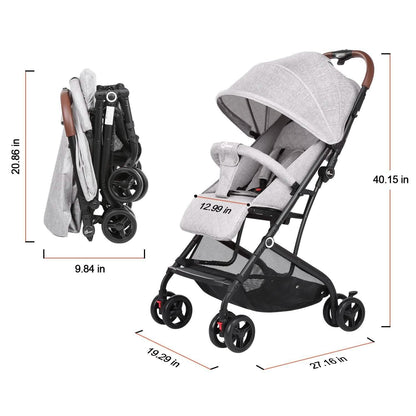 Odoland Lightweight Foldable Cynebaby Strollers for Infant