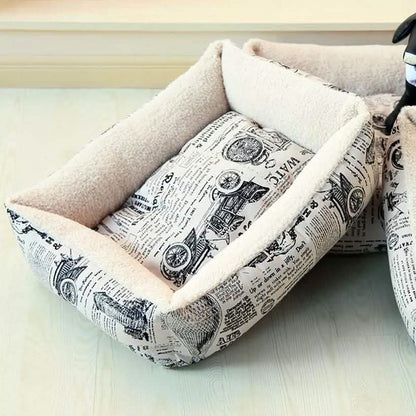 Oxgord Paws & Pals Plush Dog Bed