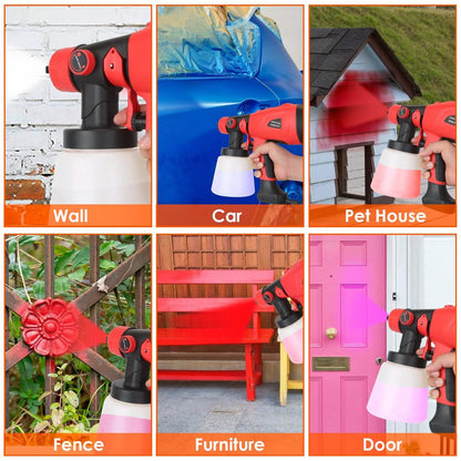Paint Sprayer HVLP Handheld Painter with 3 Spray Patterns