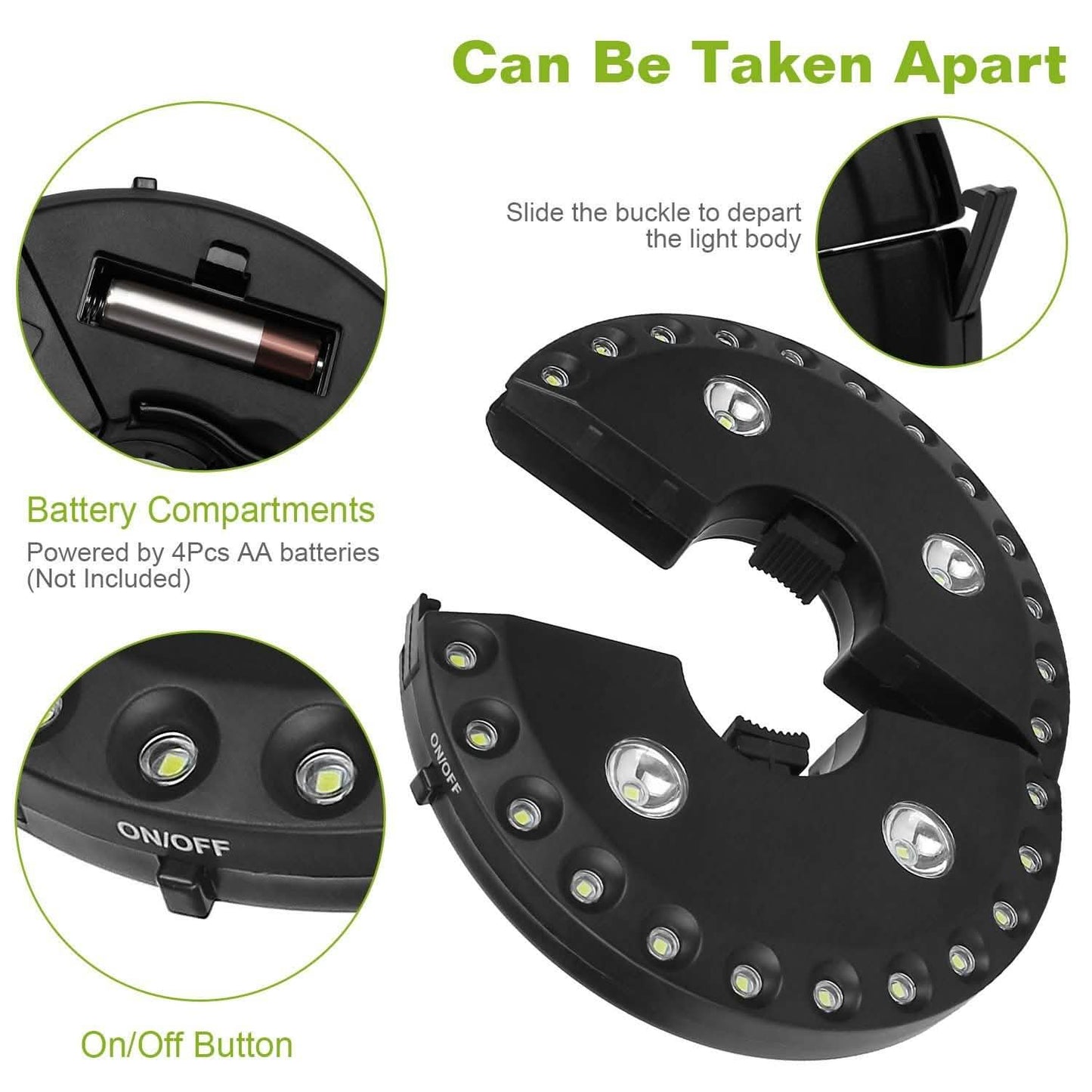 Patio Umbrella Lights LEDS Cordless