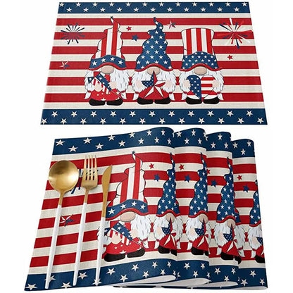 Patriotic Stars Placemats Set