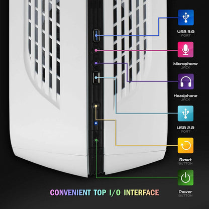 Periphio Vortex Gaming PC Desktop 16GB RAM 120GB SSD + 500GB 7200 RPM HDD (Refurbished)