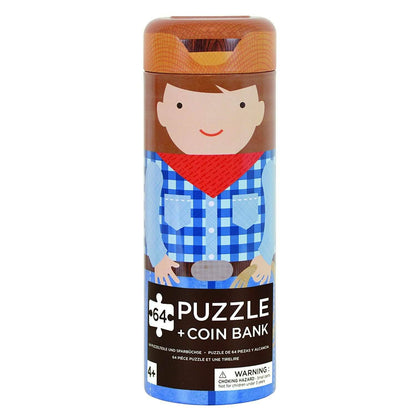 Petit Collage Tin Canister Jigsaw Floor Puzzle