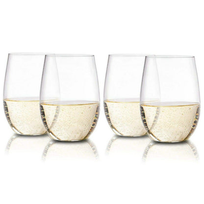 Plastic Stemless Wine Glasses by En Soiree