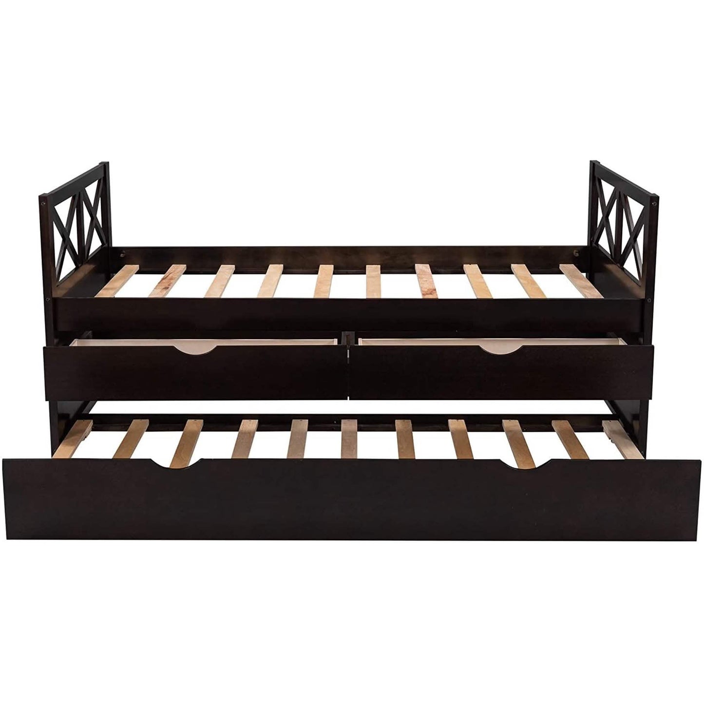 Platform Storage Bed with Trundle