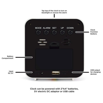 Polaroid Desktop Digital Clock - Assorted Colors