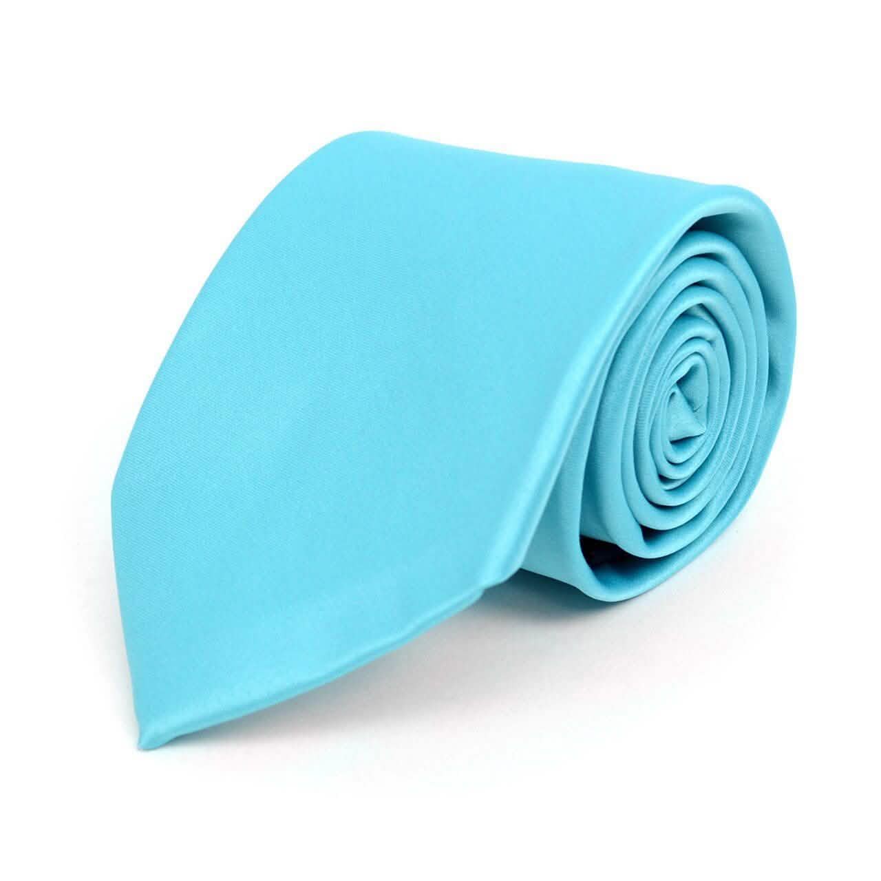 Poly Solid Satin Tie