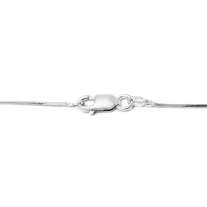 Pori Jewelers .925 Sterling Silver .7MM Magic 8 Sided Italian Snake Chain