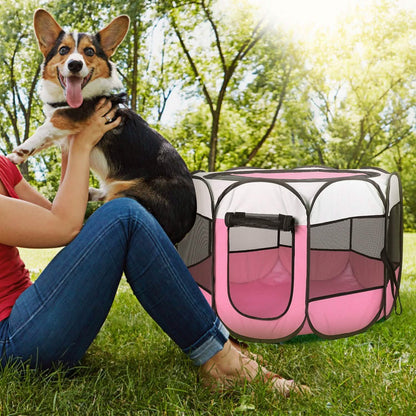 Portable Foldable Pet Playpen For Dogs Cats Other Pets