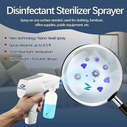 Portable Handheld Sprayer with Blue Light