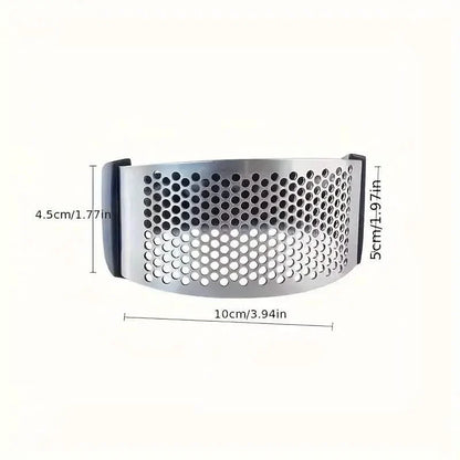 Premium Stainless Steel Garlic Rocker Press - Compact, Durable, and Rust-Resistant Kitchen Gadget
