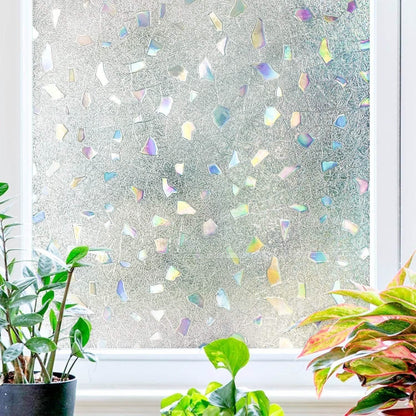 Privacy Window Film Sun Blocking Non-Adhesive Anti UV Window Sticker - Assorted Styles