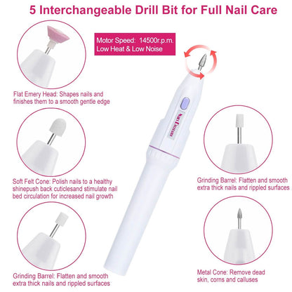 Professional Nail Drill File Manicure Pedicure Set
