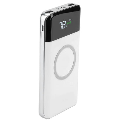 Qi Wireless Station 10000mAh Powerbank with 4 Modes Flashlight