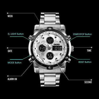 Quartz Men's Digital Clock Fashion Watch Relogio Masculino 1389