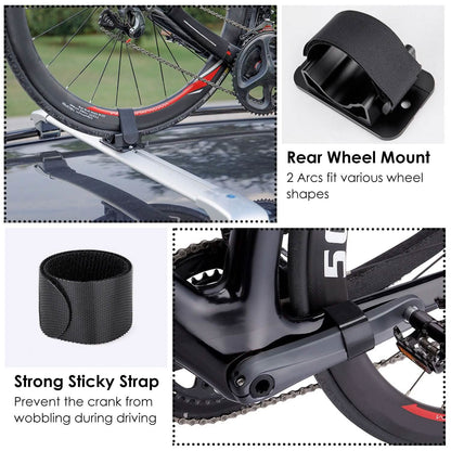 Quick Release Bike Fork Block Mount Rack for Car Roof