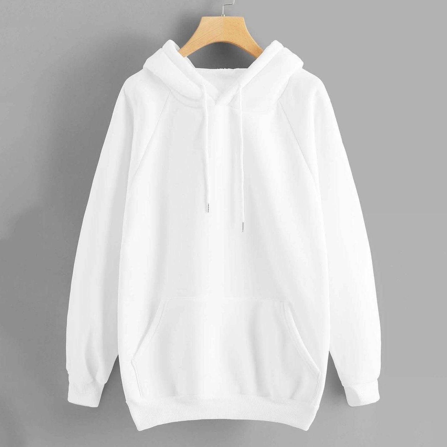 Raglan Sleeve Kangaroo Pocket Hoodie