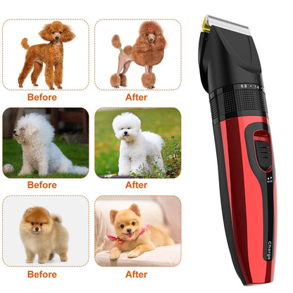 Rechargeable Cordless Pet Grooming Kit