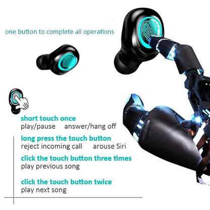 S11 True Wireless Headphones TWS Earbuds Bluetooth 4.0 Stereo Dual Drivers with Microphone