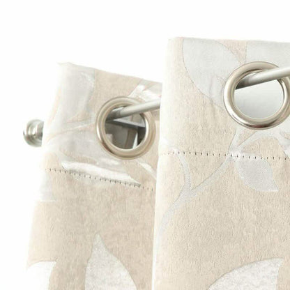 Set of 2: Floral Blackout Grommet Window Curtain Pair Panel