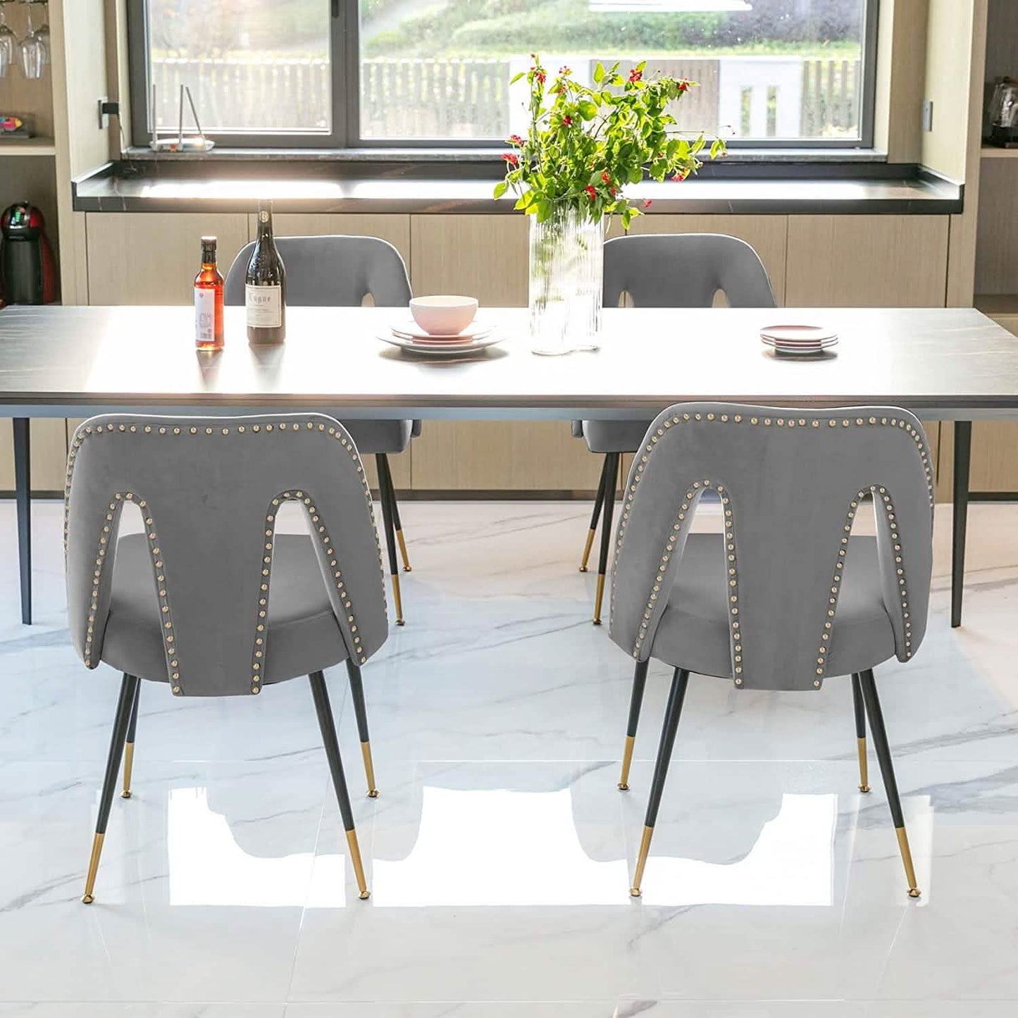 Set of 2: Modern Dining Chairs