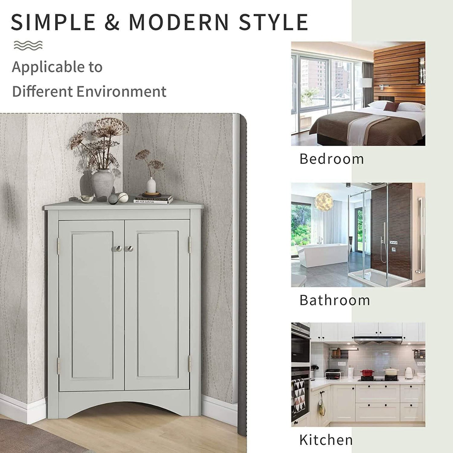 Shelf Corner Locker Triangle Corner Cabinet