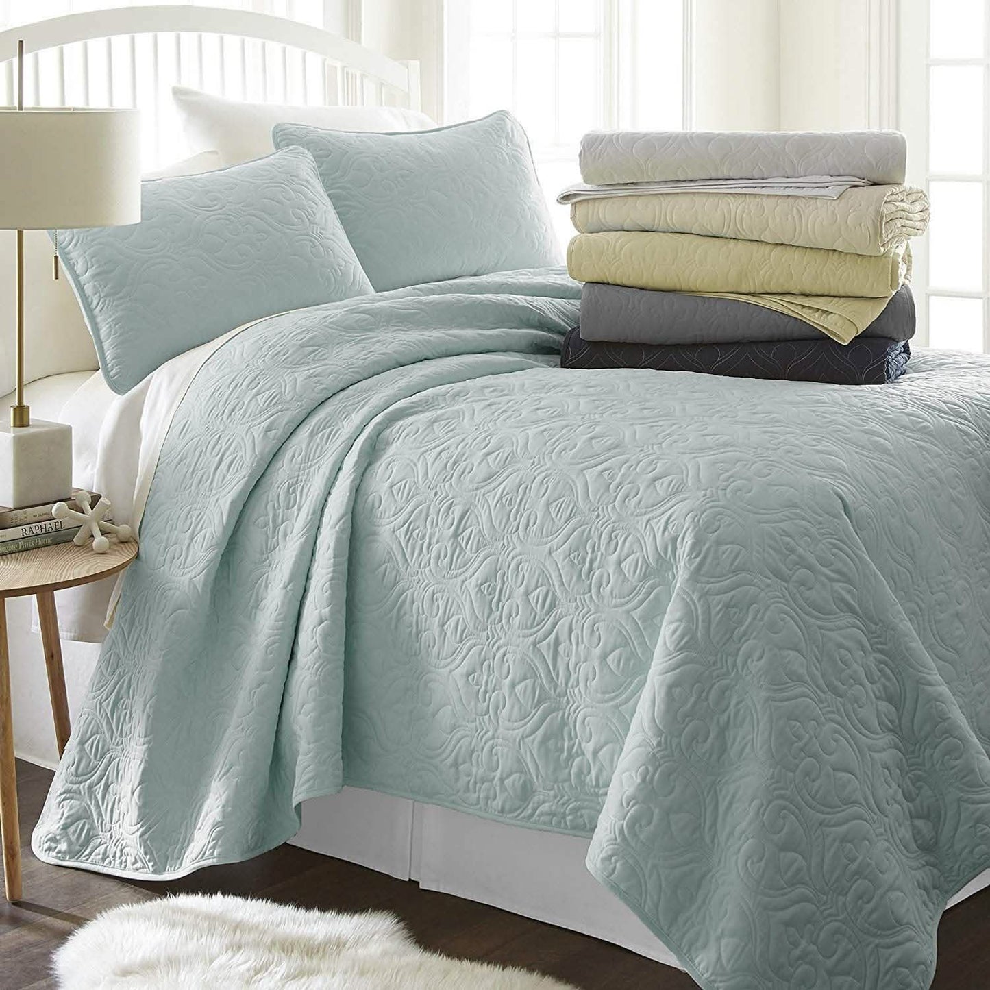 Simply Soft Quilted Coverlet Set - Assorted Styles