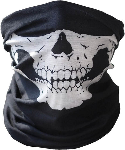 Skull Face Bandana Mask and Neck Gaiter