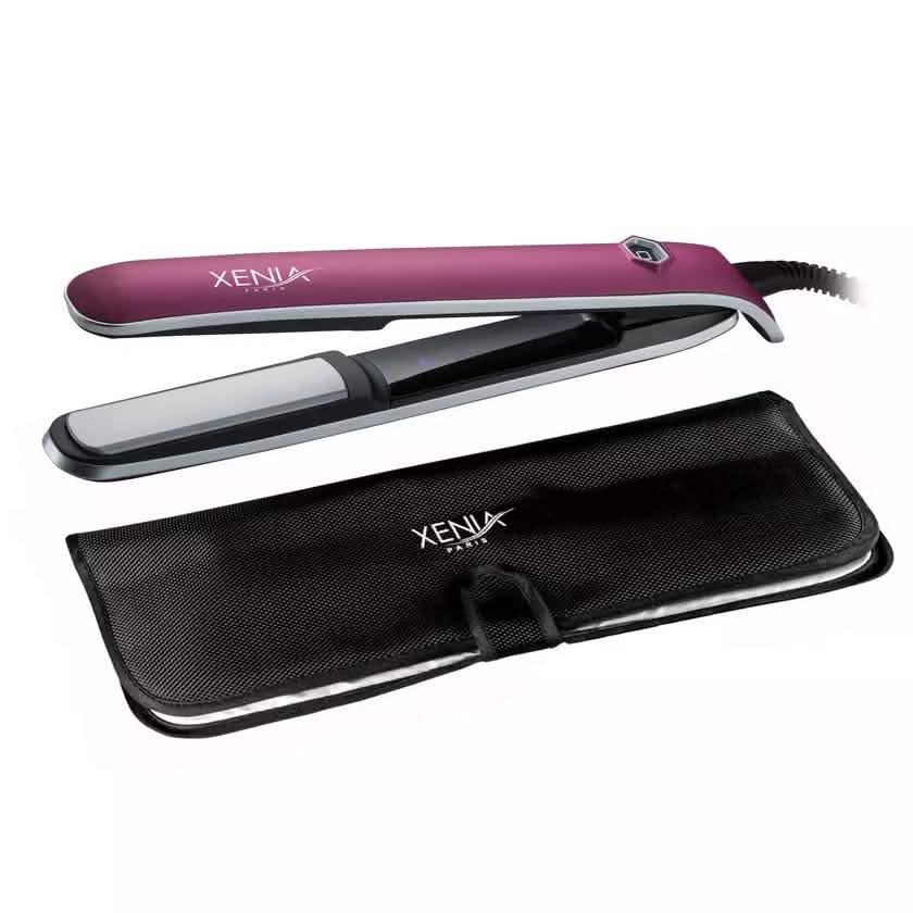 Sleek 1" Professional Ceramic Flat Iron with Protective Heat Station Mat