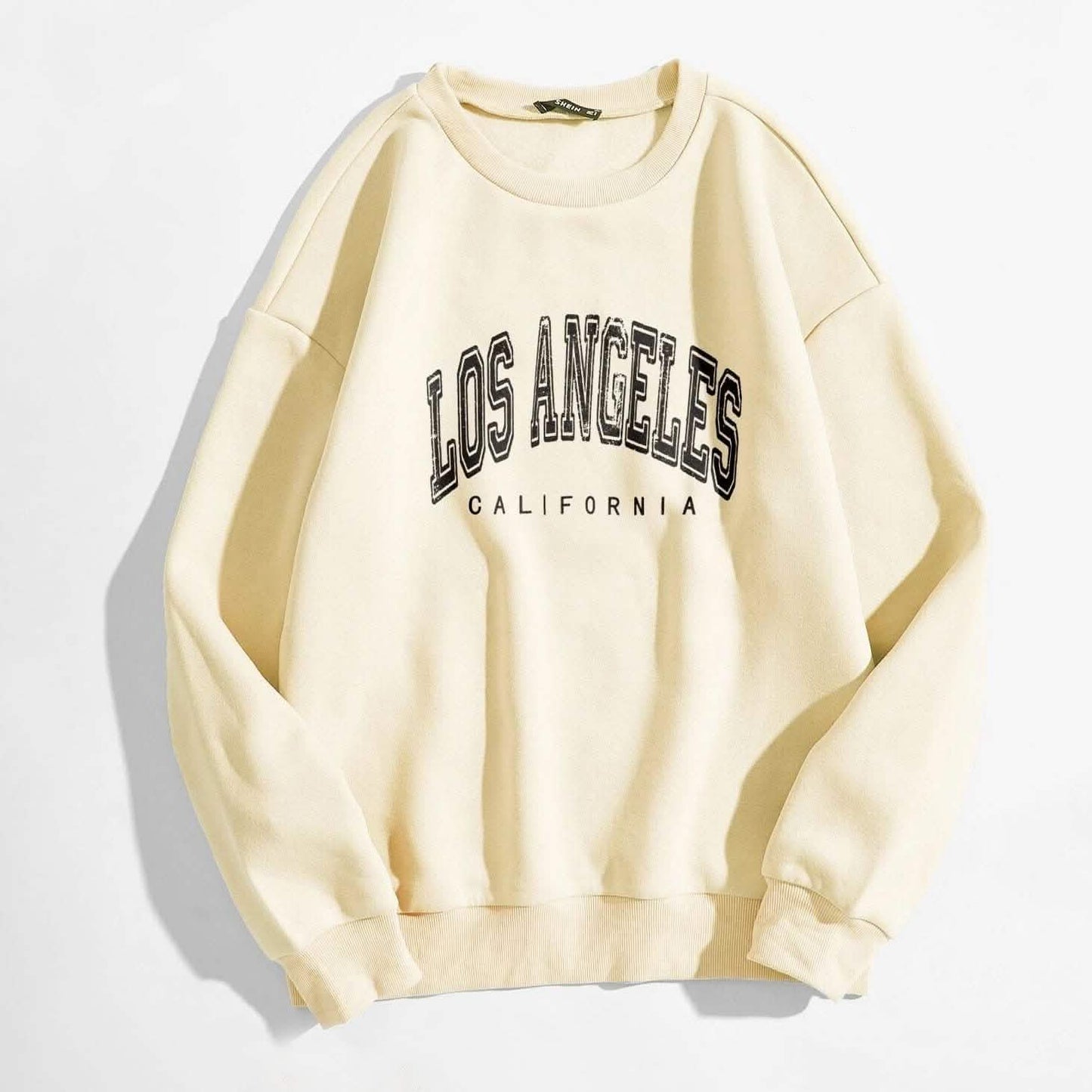 Slogan Graphic Thermal Lined Sweatshirt