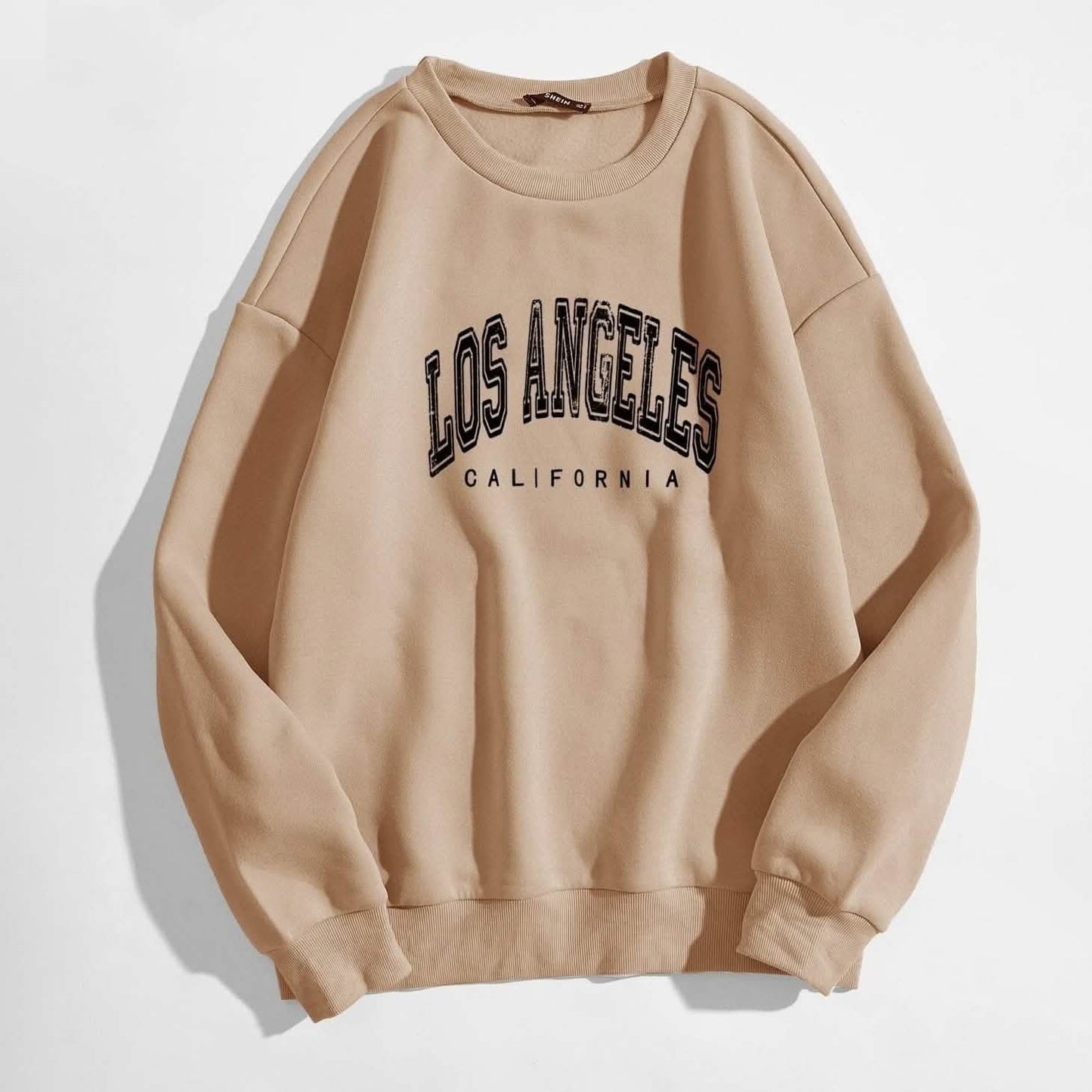Slogan Graphic Thermal Lined Sweatshirt