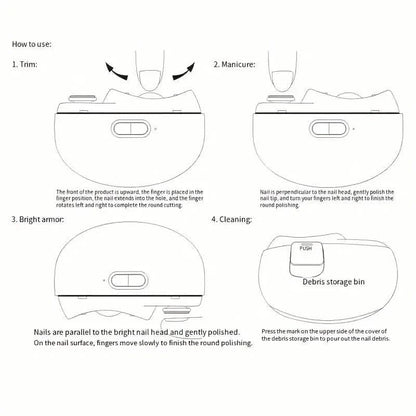 Smart Electric Nail Clipper with Anti-Pinch