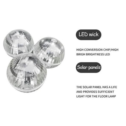 Solar Powered Floating Pond Light Garden Swimming Pool Color Changing LED Lamp