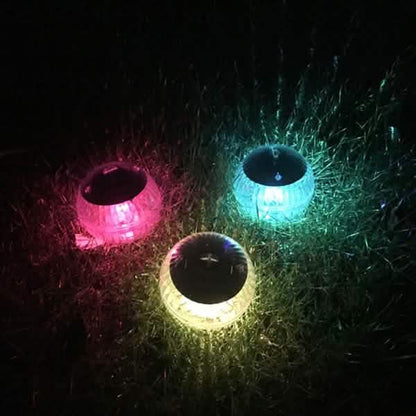 Solar Powered Floating Pond Light Garden Swimming Pool Color Changing LED Lamp