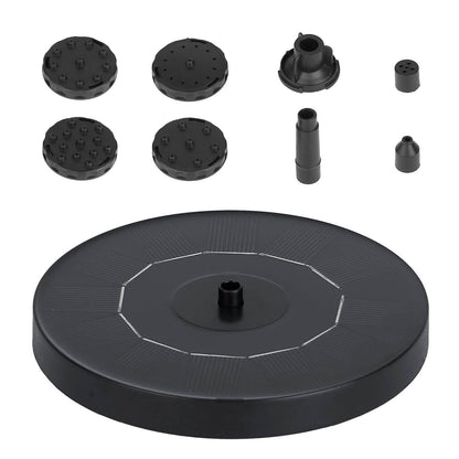 Solar Powered Fountain Pump Floating Bird Bath Pond